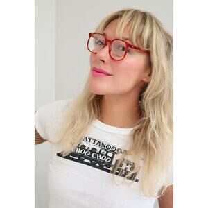 Vintage NOS, 1980's Mainstreet Demi Blonde Round Eyeglasses Frames ~ 48-21-135